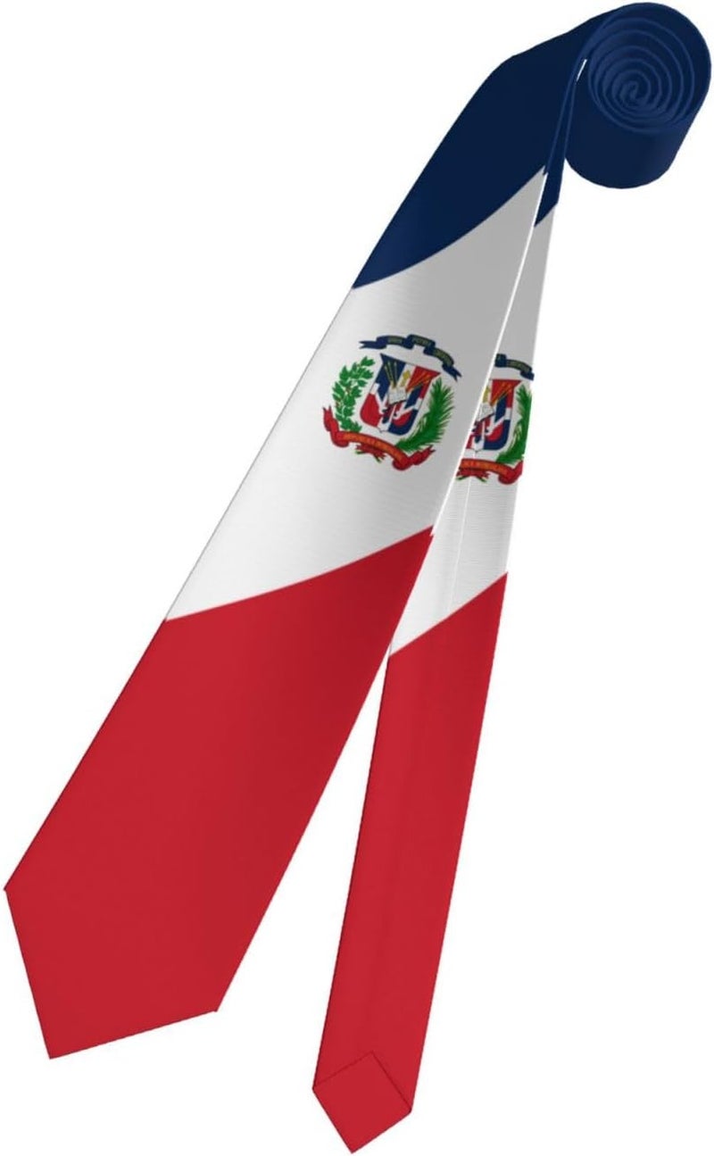 AKMCBSH National Flags Tie Comfortable Soft Novelty Necktie Unisex for Weddings Party Birthday Gift - Image 2